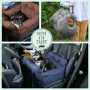 ペット用ドライブベッドキャリー ドライブベッド 2way ドライブシート 犬 車 ドライブボックス ペットベッド 車用 布製 ポケット クッション 犬ベッド 無地 イヌ 猫 動物用 ぼん家具