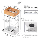 アンブレラスタンド 傘立て スリム かさ立て 木製 おしゃれ スチール 幅23 奥行16 高44 長方形 角型 レインラック コンパクト アンブレラスタンド 玄関収納 一人暮らし ぼん家具