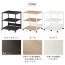 プリンターラック プリンター台 デスクワゴン プリンターラック おしゃれ キャスター 幅60 3段 オープンラック A4 収納 スライド棚 可動棚 オフィス ファイル ぼん家具