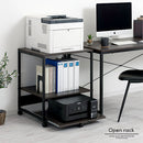 プリンターラック プリンター台 デスクワゴン プリンターラック おしゃれ キャスター 幅60 3段 オープンラック A4 収納 スライド棚 可動棚 オフィス ファイル ぼん家具