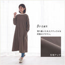 スモックエプロン エプロン おしゃれ 割烹着 エプロンワンピース スモック 長袖 袖付き ロング レディース かわいい 大きいサイズ 羽織 抗菌防臭加工 保育士 ぼん家具