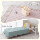 コットンケット〔120×180cm〕 ラグ ラグマット カーペット キルトラグ キルトケット コットンケット 汚れ防止 綿100% 中綿入り キルト生地 無地 約 120×180 床暖房対応 FRUTO