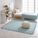 コットンケット〔120×180cm〕 ラグ ラグマット カーペット キルトラグ キルトケット コットンケット 汚れ防止 綿100% 中綿入り キルト生地 無地 約 120×180 床暖房対応 FRUTO