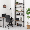 つっぱり式オープンラック〔幅90cm〕 突っ張りラック 5枚 棚板無段階 壁面収納 オープンラック リビング ぼん家具