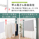 つっぱり式ハンガーポール 室内物干し 折りたたみ 物干しスタンド 洗濯物干し 室内 屋内 おしゃれ 突っ張り 窓枠 壁付け 省スペース スリム コンパクト 伸縮 大容量 昇降 ぼん家具