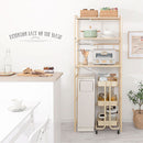 伸縮ゴミ箱上ラック ゴミ箱上ラック 伸縮式 3段 可動棚 レンジ台 キッチン 収納 ハイタイプ スチール ぼん家具