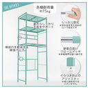 伸縮ゴミ箱上ラック ゴミ箱上ラック 伸縮式 3段 可動棚 レンジ台 キッチン 収納 ハイタイプ スチール ぼん家具