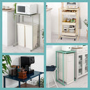 伸縮ゴミ箱上ラック レンジ台 キッチンラック ゴミ箱上 トースターラック 食器棚 おしゃれ 伸縮 スリム 高さ85cm 幅50 奥行40 ロータイプ 1段 スチール ワイド シンプル ぼん家具