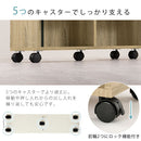 押入れ収納ボックス〔幅20cm〕 キャスター付き押入れ収納ボックス 奥行78cm 幅20cm 隙間収納 スリム 本棚 クローゼット収納 稼働棚   ぼん家具