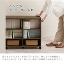 押入れ収納ボックス〔幅26cm〕 キャスター付き押入れ収納ボックス 奥行78cm 幅26cm 隙間収納 スリム 本棚 クローゼット収納 稼働棚   ぼん家具