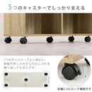 押入れ収納ボックス〔幅26cm〕 キャスター付き押入れ収納ボックス 奥行78cm 幅26cm 隙間収納 スリム 本棚 クローゼット収納 稼働棚   ぼん家具