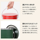 バケツ型米びつ〔5kgタイプ〕 米びつ 5kg 日本製 計量カップ付き 密閉 軽量 錆びに強い 防虫 頑丈 湿気 酸化防止 トタン製 米 OBAKETSU(オバケツ)