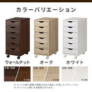 サイドチェスト サイドチェスト キャスター付き 引き出し 6段 デスクワゴン 収納 スリム A4 木目調 ぼん家具