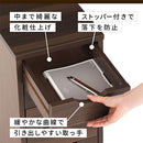 サイドチェスト サイドチェスト キャスター付き 引き出し 6段 デスクワゴン 収納 スリム A4 木目調 ぼん家具