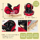乗れるぬいぐるみ〔クマ&くるま〕 ロッキングチェア 音楽が流れる 安全ベルト付き 乗用玩具 耐荷重30kg 対象年齢1歳6ヶ月~   ぼん家具