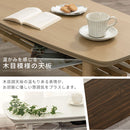 木製棚付きこたつ〔120×50cm〕 こたつ こたつテーブル 長方形 120×50cm 折れ脚こたつ 折りたたみ 棚付き 収納 省スペース おしゃれ リビング 一人用 ぼん家具