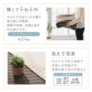 キルトラグ〔185×185cm〕 ラグマット ラグ キルトラグ 洗える キルト 185×185 正方形 滑り止め付き ホットカーペット対応 床暖房対応 オールシーズン キルティング キルティングラグ FRUTO