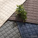 キルトラグ〔丸型直径185cm〕 ラグマット ラグ カーペット 丸形 185 洗える おしゃれ 北欧 円形 ふわふわ キルト 滑り止め 床暖房 ブラウン アイボリー グレー ネイビー FRUTO FRUTO