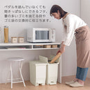 SOLOW ペダルオープンツイン20L〔2個セット〕 ゴミ箱 20リットル 20L ごみ箱 ダストボックス 2個セット ペダル式 キャスター付き キッチン 蓋 フタ付き 両開き 袋止め 抗菌加工 リス ぼん家具