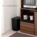 SOLOW ペダルオープンツイン45L〔2個セット〕 ゴミ箱 45リットル 45L ごみ箱 ダストボックス 2個セット キッチン ペダル式 キャスター付き 蓋 フタ付き おしゃれ 両開き 袋止め 抗菌加工 リス ぼん家具