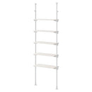 つっぱり式オープンラック〔幅70cm〕 突っ張りラック 5枚 棚板無段階 壁面収納 オープンラック リビング ぼん家具