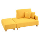 オットマン付きカウチソファ〔2点セット〕 ソファー ソファ ローソファー 3人掛け 2人掛け コーナーソファ l字 カウチソファー オットマン おしゃれ 北欧 ごろ寝 クッション ぼん家具