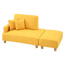 オットマン付きカウチソファ〔2点セット〕 ソファー ソファ ローソファー 3人掛け 2人掛け コーナーソファ l字 カウチソファー オットマン おしゃれ 北欧 ごろ寝 クッション ぼん家具