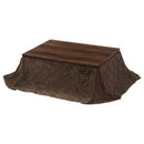 掛け布団付き折れ脚こたつ〔105×75cm〕 こたつ おしゃれ こたつセット 掛布団 こたつテーブル 布団 長方形 省スペース 75×105 セット ぼん家具