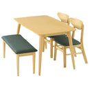 ダイニングテーブルセット〔4点セット〕 ダイニングテーブルセット 4人用 ベンチ リビングテーブル 北欧 おしゃれ リビングダイニングセット 食卓テーブル ダイニングセット 4人 食卓 長椅子 ぼん家具