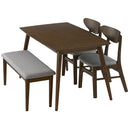 ダイニングテーブルセット〔4点セット〕 ダイニングテーブルセット 4人用 ベンチ リビングテーブル 北欧 おしゃれ リビングダイニングセット 食卓テーブル ダイニングセット 4人 食卓 長椅子 ぼん家具