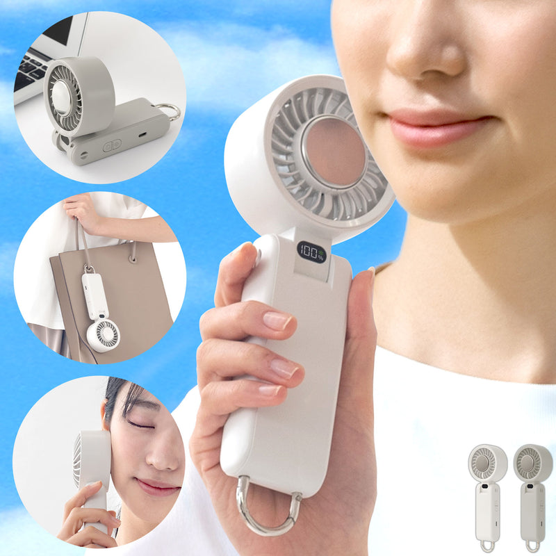 ぼん家具 瞬間冷却 ペルチェ式 冷却プレート 3WAY ハンディファン