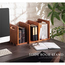 スライドブックスタンド 本立て 卓上 ブックスタンド 伸縮 おしゃれ シェルフ 木製 スライド式 本棚 書棚 収納ラック 机上ラック 卓上収納 ブックエンド ブックシェルフ 机 収納 ぼん家具