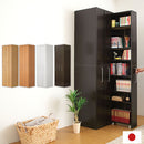 スリムワゴン 収納ボード+引き出し棚〔3連〕 ラック すき間収納 本棚 薄型 スライド 本収納 収納 AV収納 CD収納 インテリア 家具 おしゃれ 北欧風 スリム シンプル ぼん家具