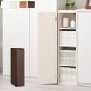 オーダーすき間ラック ロータイプ〔扉付き〕幅22～24cm 隙間収納 ラック 扉付き 5段 可動棚 ロータイプ 本棚 スリム 木目調 オーダー A4 ぼん家具