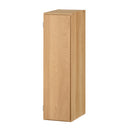 オーダーすき間ラック ロータイプ〔扉付き〕幅31～33cm 隙間収納 ラック 扉付き 5段 可動棚 ロータイプ 本棚 スリム 木目調 オーダー A4 ぼん家具