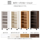 オーダーすき間ラック ロータイプ〔キャスター付き〕幅35～40cm 隙間収納 35cm 36cm 37cm 38cm 39cm 40cm 日本製 隙間ワゴン キャスター付き スリム すきま 収納ラック 薄型 隙間 本棚 木製 おしゃれ シンプル 北欧 ぼん家具