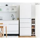 オーダーすき間ラック ロータイプ〔キャスター付き〕幅35～40cm 隙間収納 35cm 36cm 37cm 38cm 39cm 40cm 日本製 隙間ワゴン キャスター付き スリム すきま 収納ラック 薄型 隙間 本棚 木製 おしゃれ シンプル 北欧 ぼん家具