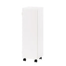 オーダーすき間ラック ロータイプ〔扉・キャスター付き〕幅28～30cm 隙間収納 ラック 扉付き キャスター付き 5段 可動棚 ロータイプ ワゴン 木目調 ぼん家具