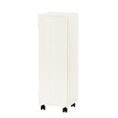 オーダーすき間ラック ロータイプ〔扉・キャスター付き〕幅31～33cm 隙間収納 ラック 扉付き キャスター付き 5段 可動棚 ロータイプ ワゴン 木目調 ぼん家具