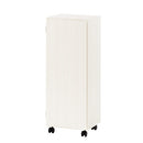 オーダーすき間ラック ロータイプ〔扉・キャスター付き〕幅36～37cm 隙間収納 ラック 扉付き キャスター付き 5段 可動棚 ロータイプ ワゴン 木目調 ぼん家具