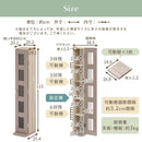 ディスプレイラック cd/dvdラック ガラス扉付き 5段 可動棚 韓国インテリア グレージュ 漫画 本棚 収納 スリム PUTUPUTU