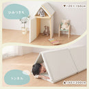 プレイマット〔140×200cm〕 プレイマット 140×200cm 折りたたみ シームレス キッズマット 掃除しやすい フロアマット おしゃれ 厚さ3.2cm 騒音防止 抗菌 防臭 ホルムアルデヒド ぼん家具
