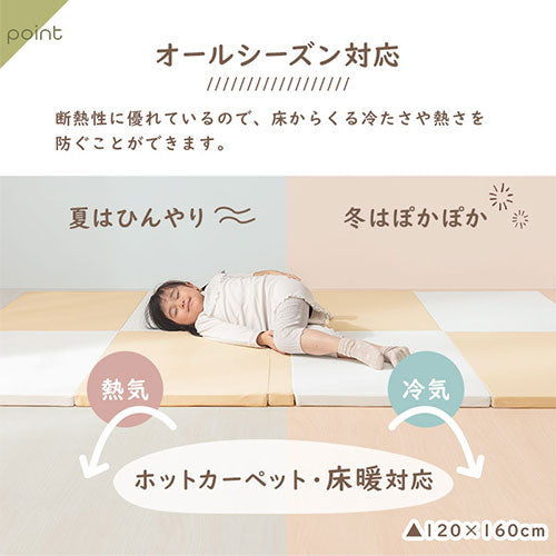 BROM プレイマット ぼん家具 赤ちゃん プレイマット 120×160cm シームレス 弾力