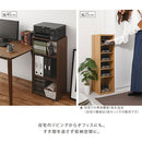 オーダーすき間ラック ロータイプ〔オープン〕幅10～14cm 隙間収納 ラック 5段 可動棚 ロータイプ 本棚 スリム 木目調 オーダー A4 日本製 ぼん家具