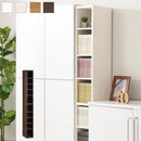 オーダーすき間ラック ハイタイプ〔オープン〕幅20～24cm 隙間収納 ラック 10段 可動棚 ハイタイプ 本棚 スリム 木目調 オーダー A4 ぼん家具