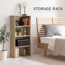 スリム多目的ラック〔4段〕 薄型収納ラック 4段 奥行スリム コミック最大104冊収納 ぼん家具