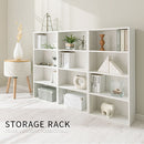 スリム多目的ラック〔4段〕 薄型収納ラック 4段 奥行スリム コミック最大104冊収納 ぼん家具