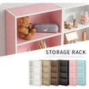 スリム多目的ラック〔4段〕 薄型収納ラック 4段 奥行スリム コミック最大104冊収納 ぼん家具