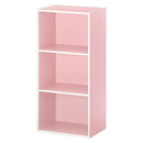 カラーボックス 3段 固定棚 スリムタイプ カラーボックス 3段 深型 横置き可 コミック最大216冊収納 ぼん家具