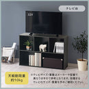 カラーボックス 2列 3段+2段 多目的収納ラック 3段＋2段 深型 横置き可 2列収納 A4サイズ 対応 ぼん家具